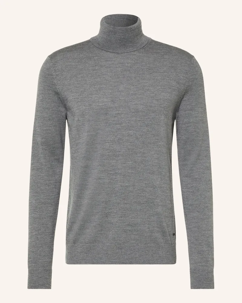 JOOP! Rollkragenpullover Donte Aus Merinowolle grau Grau