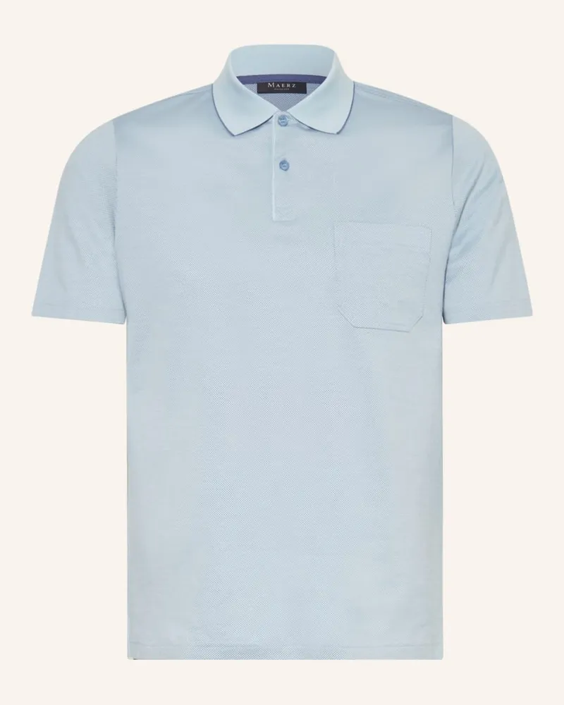 Maerz Jersey-Poloshirt Blau