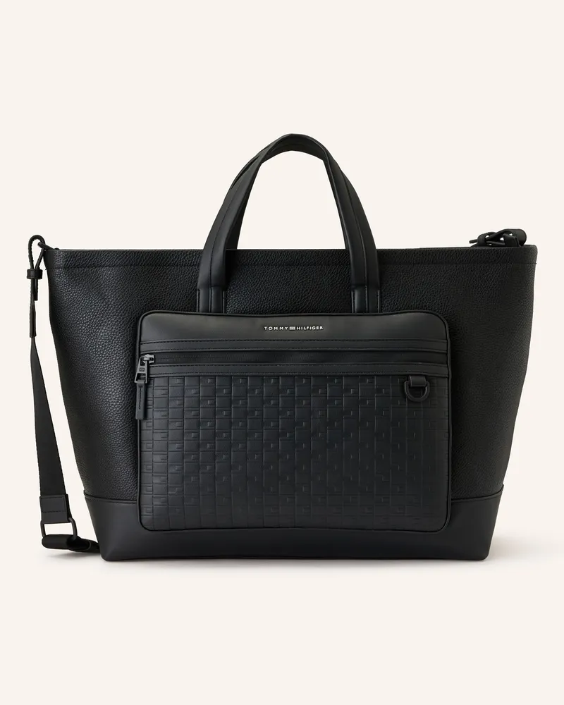 Tommy Hilfiger Weekender Mit Laptop-Fach schwarz Schwarz