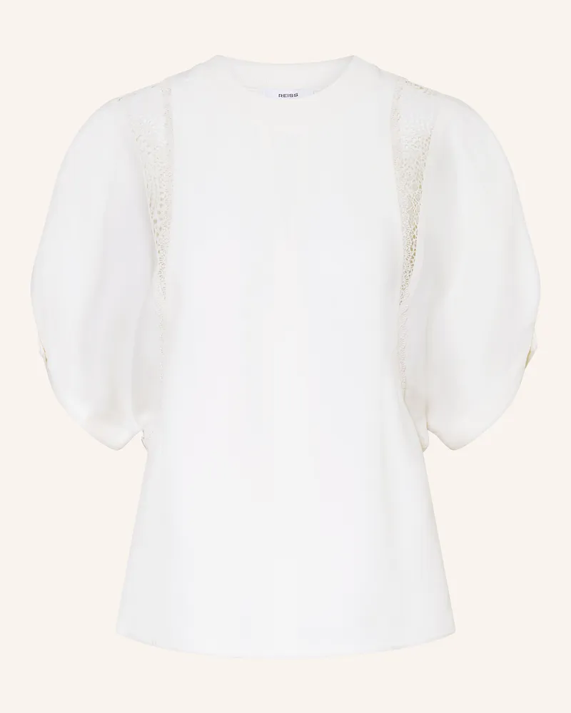 Reiss Blusenshirt mit Spitze Ecru