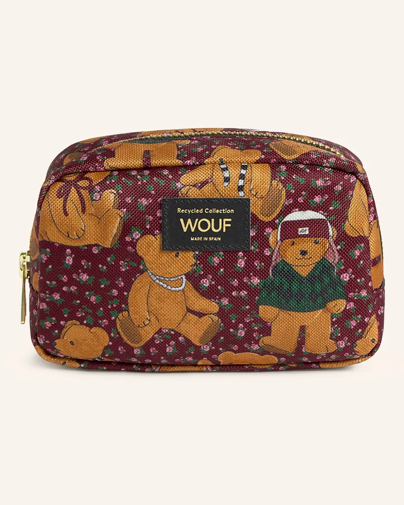 WOUF Kosmetiktasche Cozy rot Dunkelrot