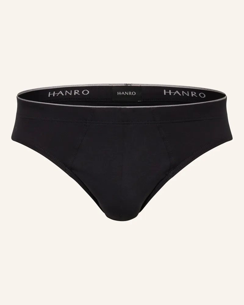 Hanro Slip Cotton Superior schwarz Schwarz