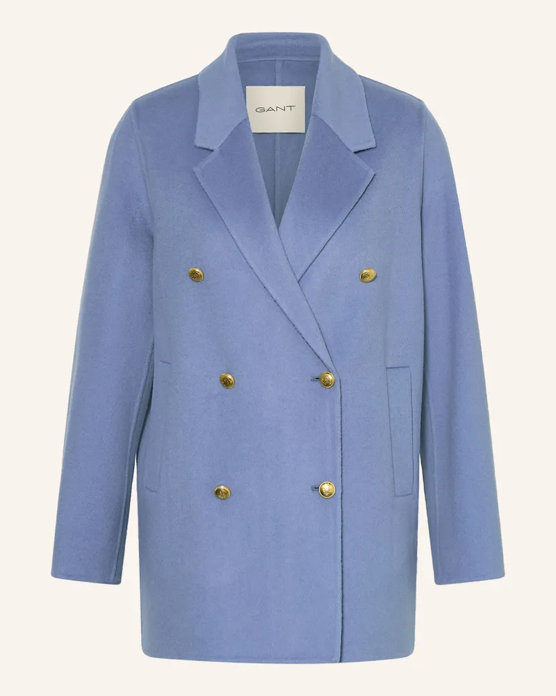 Gant Wollmantel Hellblau