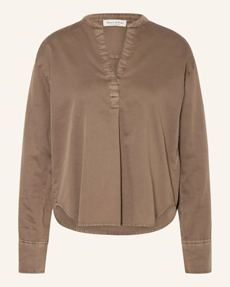 Marc O'Polo Blusenshirt braun Dunkelbraun