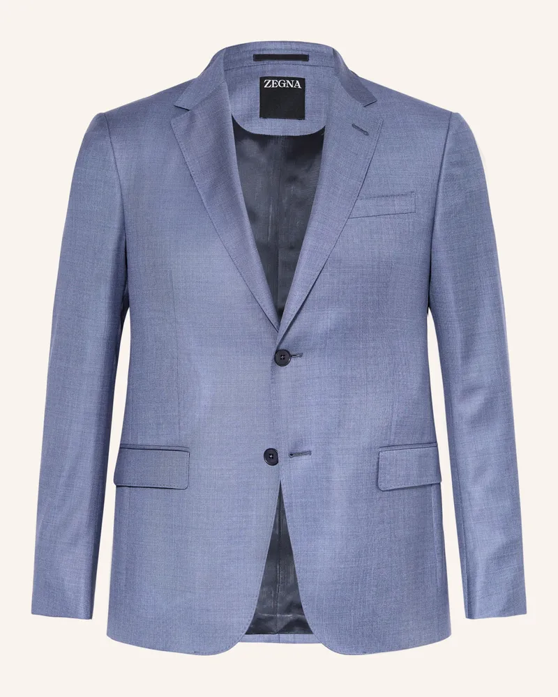 Ermenegildo Zegna Anzug Pinpoint Regular Fit blau Blau