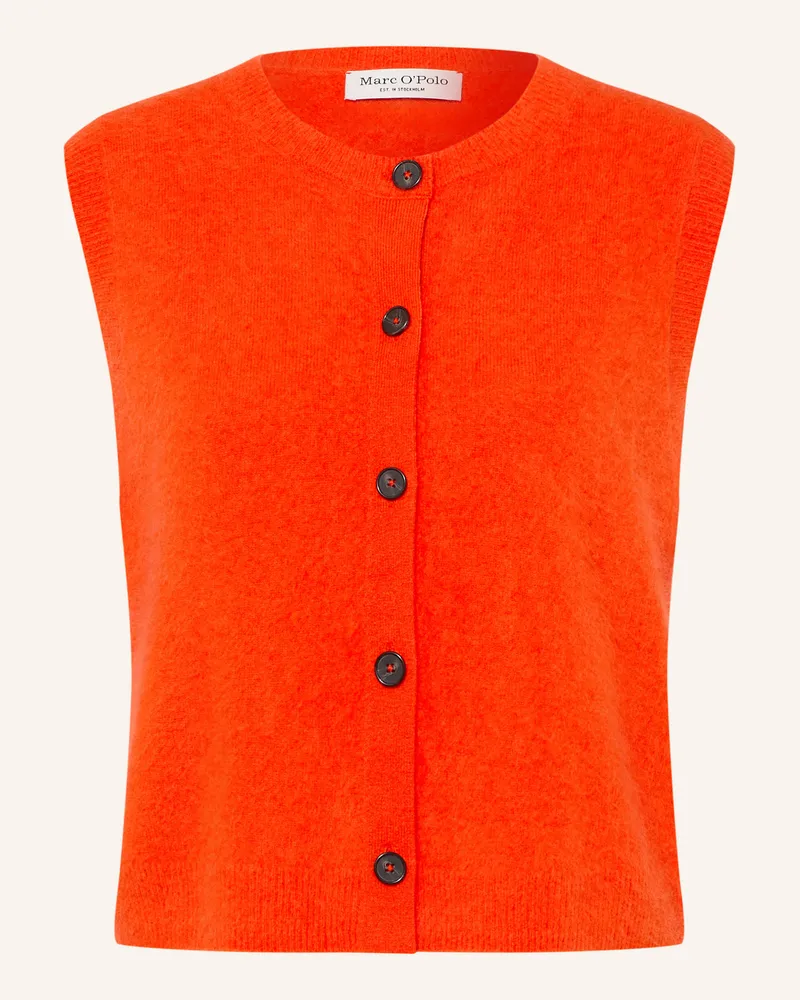 Marc O'Polo Strickweste orange Orange
