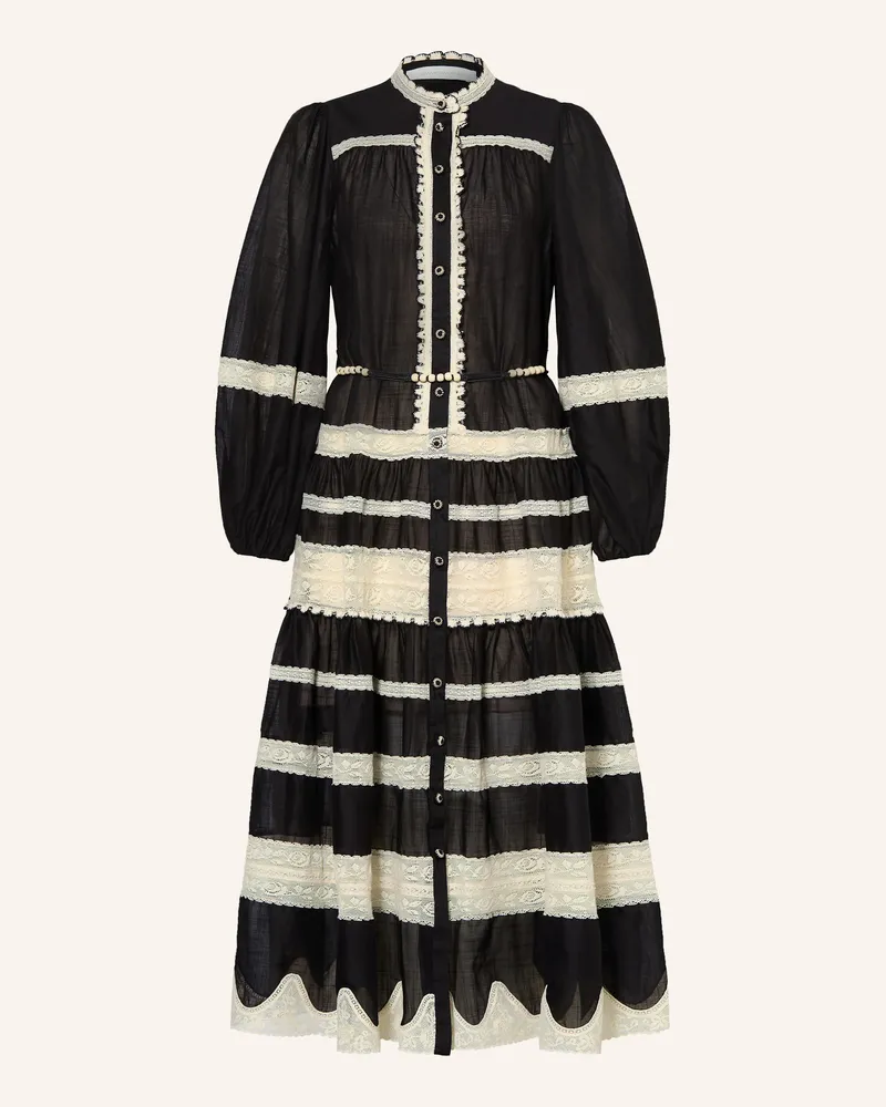 Zimmermann Kleid Rhiannon schwarz Schwarz