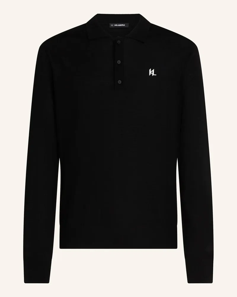 Karl Lagerfeld Poloshirt schwarz Schwarz
