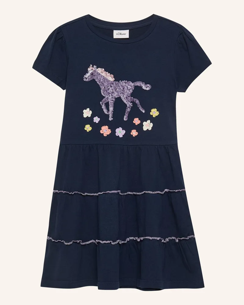 S.Oliver Kleid blau Blau