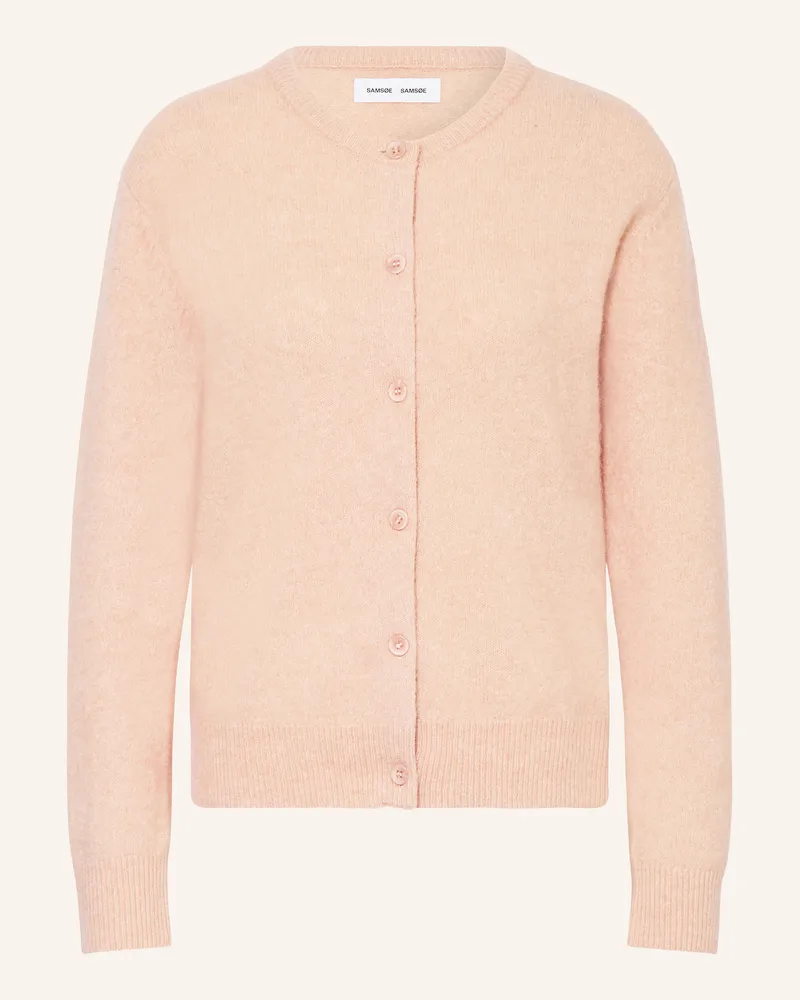 Samsøe & Samsøe Strickjacke Nor Mit Alpaka rosa Hellrosa
