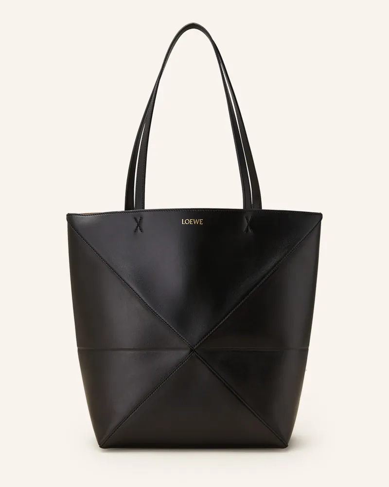 Loewe Shopper Puzzle Fold schwarz Schwarz