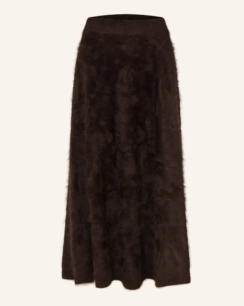 Iris von Arnim Strickrock Kaycee Aus Cashmere braun Dunkelbraun