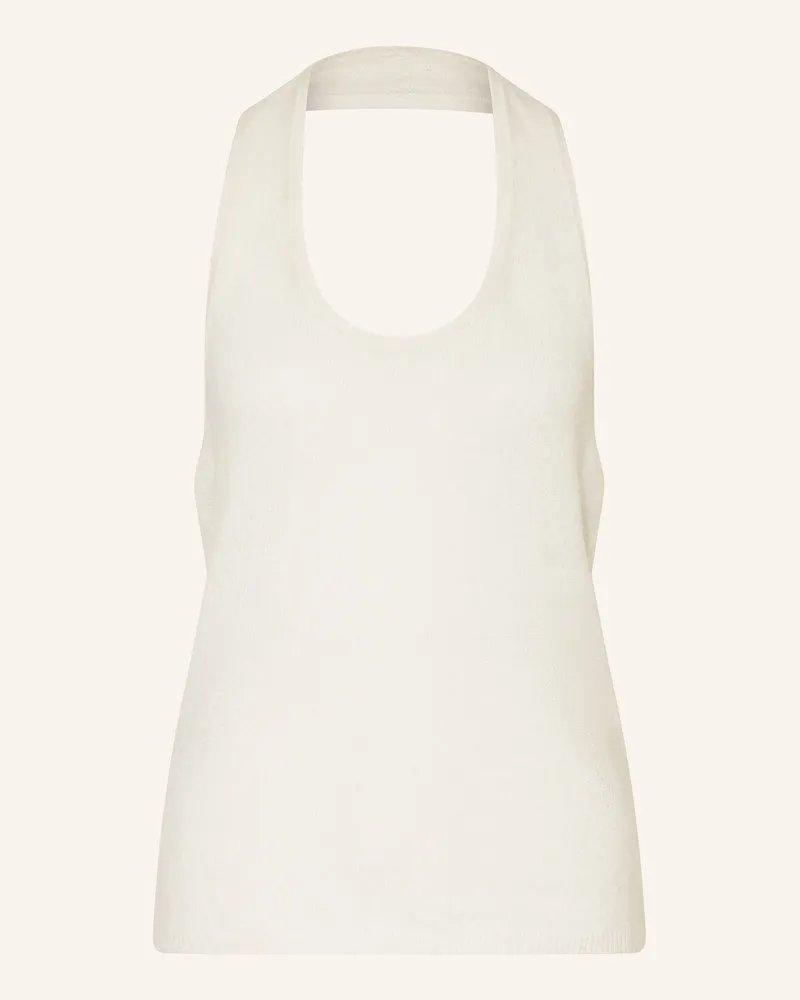 SMINFINITY Stricktop Aus Cashmere weiss Ecru