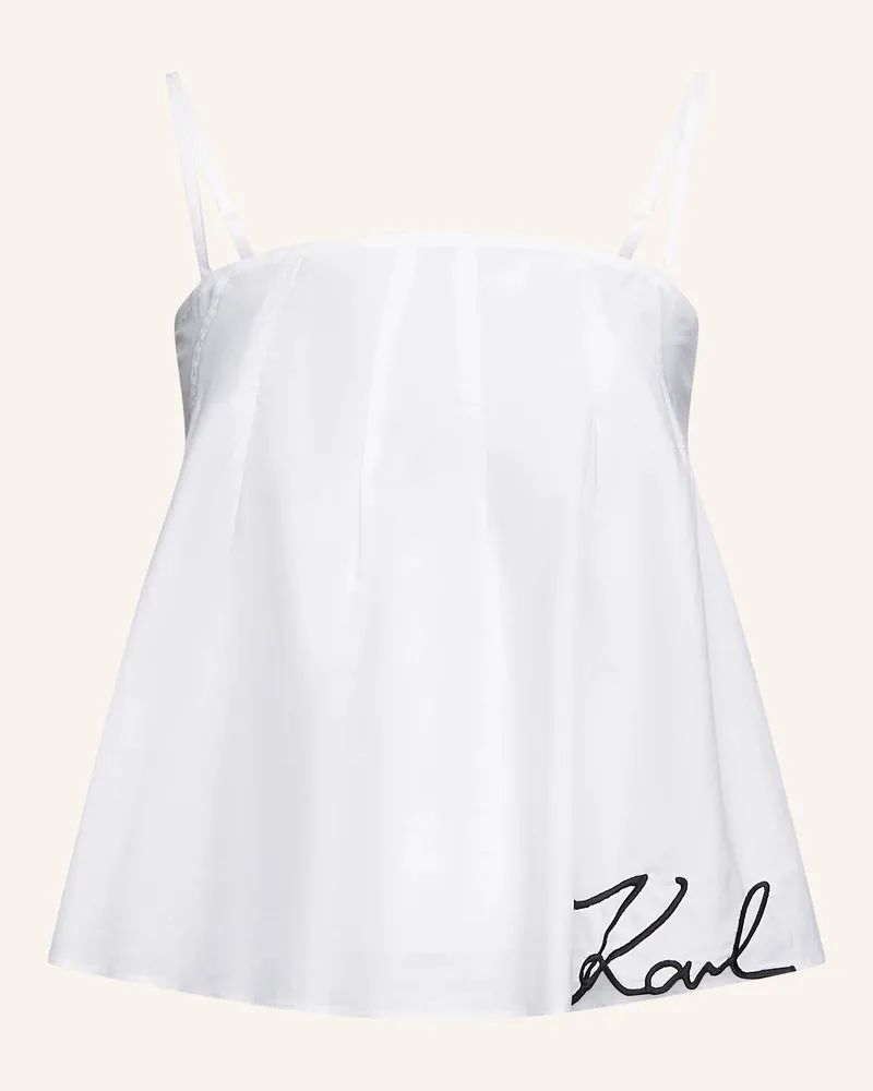 Karl Lagerfeld Top weiss Weiss
