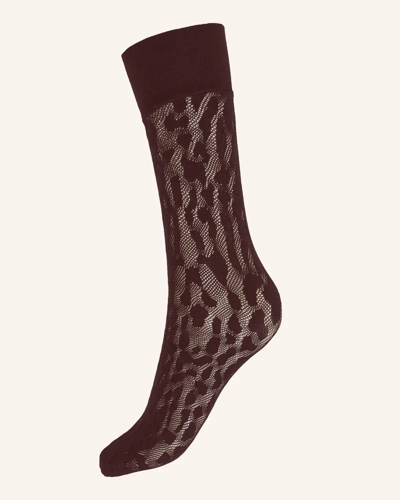 Wolford Socken REPTILE NET SOCKS Braun