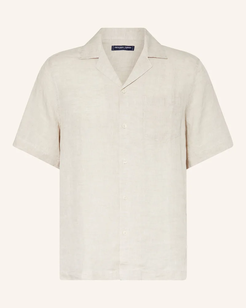 Frescobol Carioca Resorthemd ANGELO Comfort Fit aus Leinen Ecru
