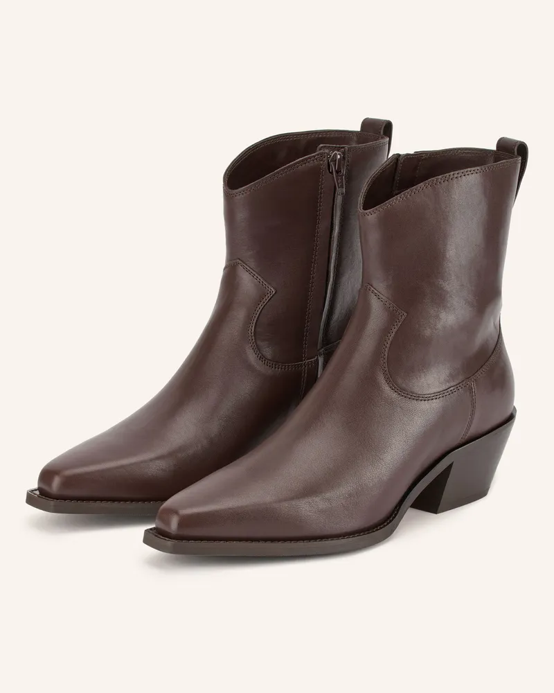 ba&sh Cowboy Boots rot Dunkelrot
