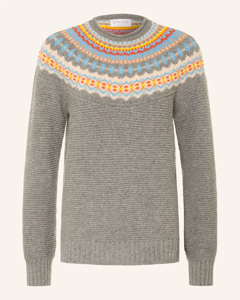 ERIBÉ Pullover Stoneybrek grau Grau