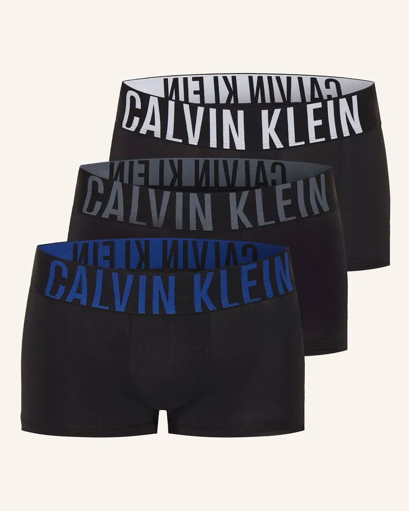 Calvin Klein 3er-Pack Boxershorts Intense Power Micro Low Rise schwarz Schwarz