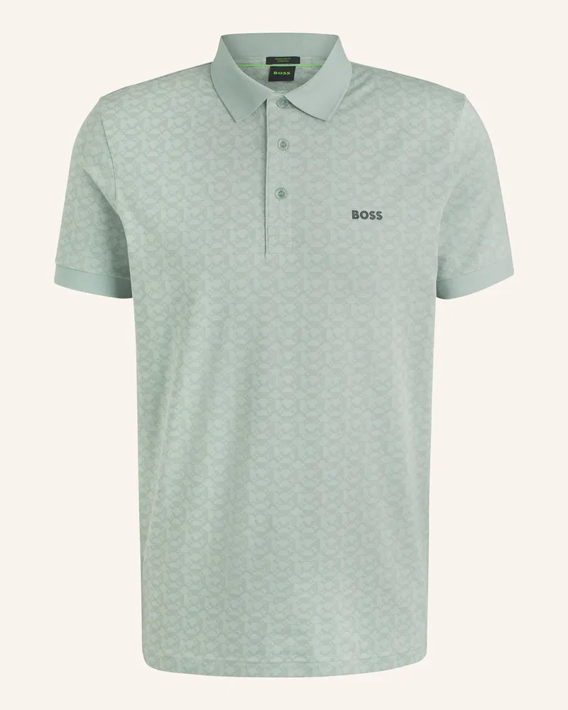 HUGO BOSS Jersey-Poloshirt PADDY Regular Fit Hellgrün