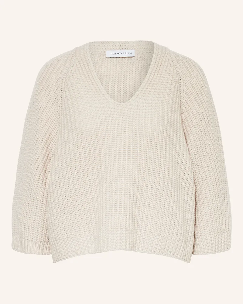 Iris von Arnim Cashmere-Pullover FALLOU mit 3/4-Arm Beige
