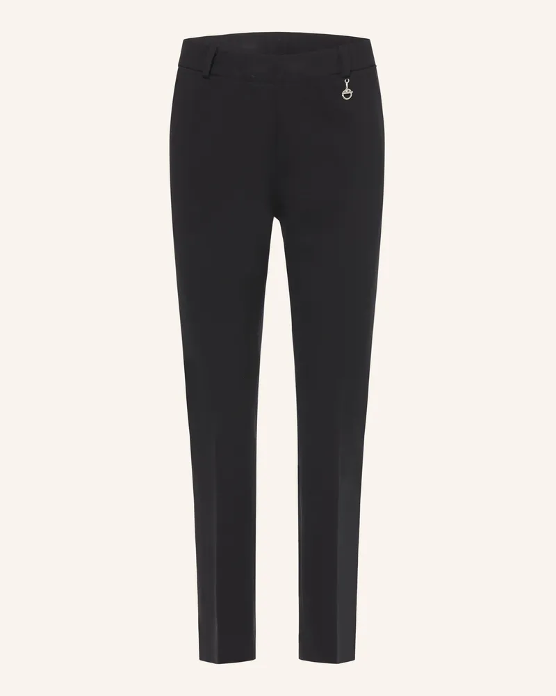 SEM PER LEI Bootcut-Hose Aus Jersey schwarz Schwarz