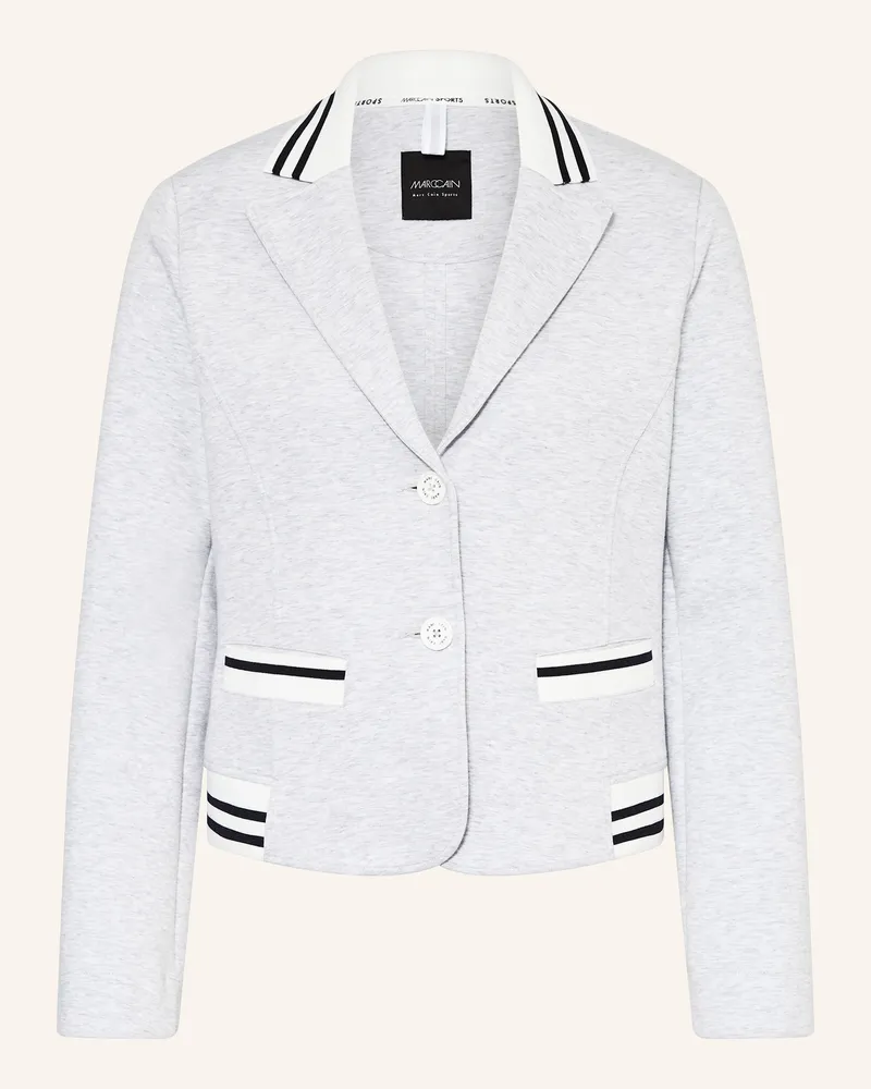 Marc Cain Jerseyblazer Im Materialmix grau 810