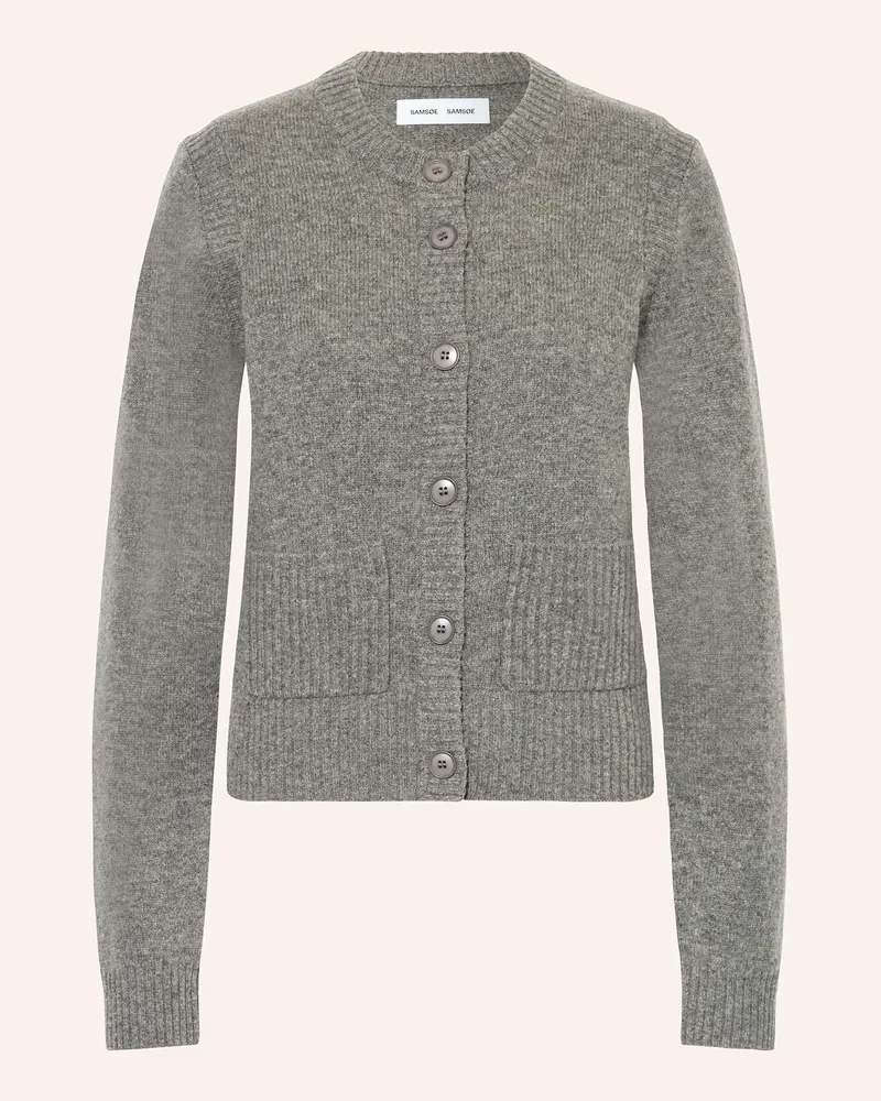 Samsøe & Samsøe Strickjacke SAELIF Grau