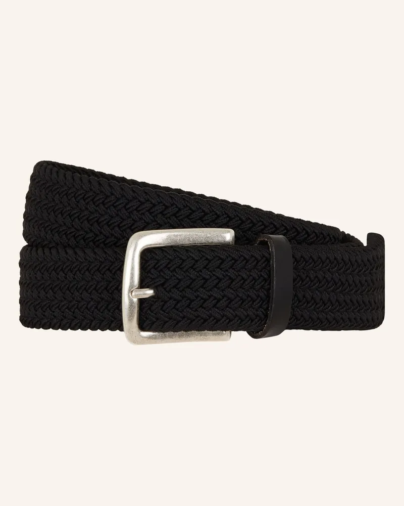 Marc O'Polo Flechtgürtel Schwarz