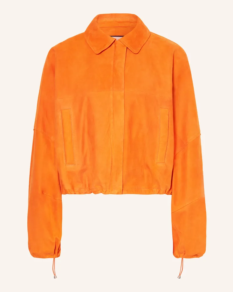 SEM PER LEI Lederjacke orange Orange
