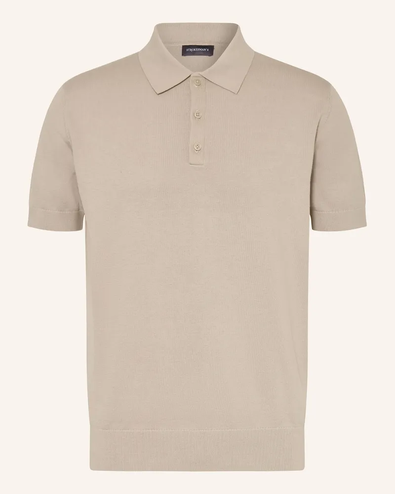 Strokesman's Strokesman Strick-Poloshirt gruen Khaki