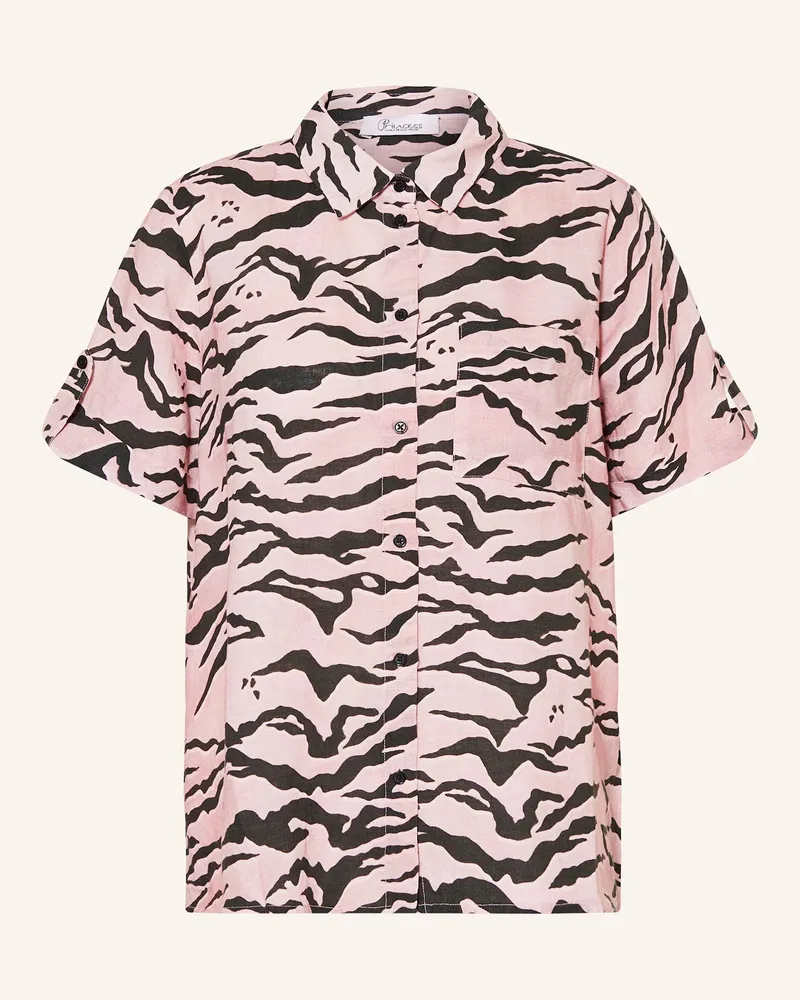 Princess goes Hollywood Hemdbluse aus Leinen Hellrot