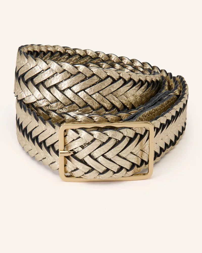 Abro Ledergürtel Gold