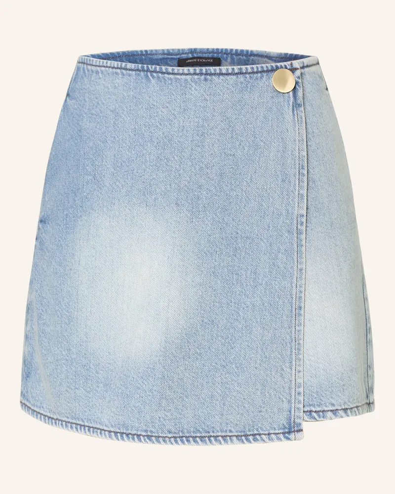 Armani Exchange Jeans-Skort In Wickeloptik blau Blau