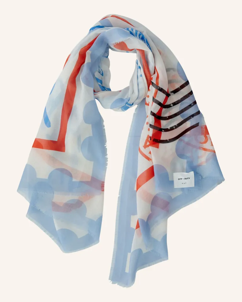 Oui  Oui Schal weiss Blau