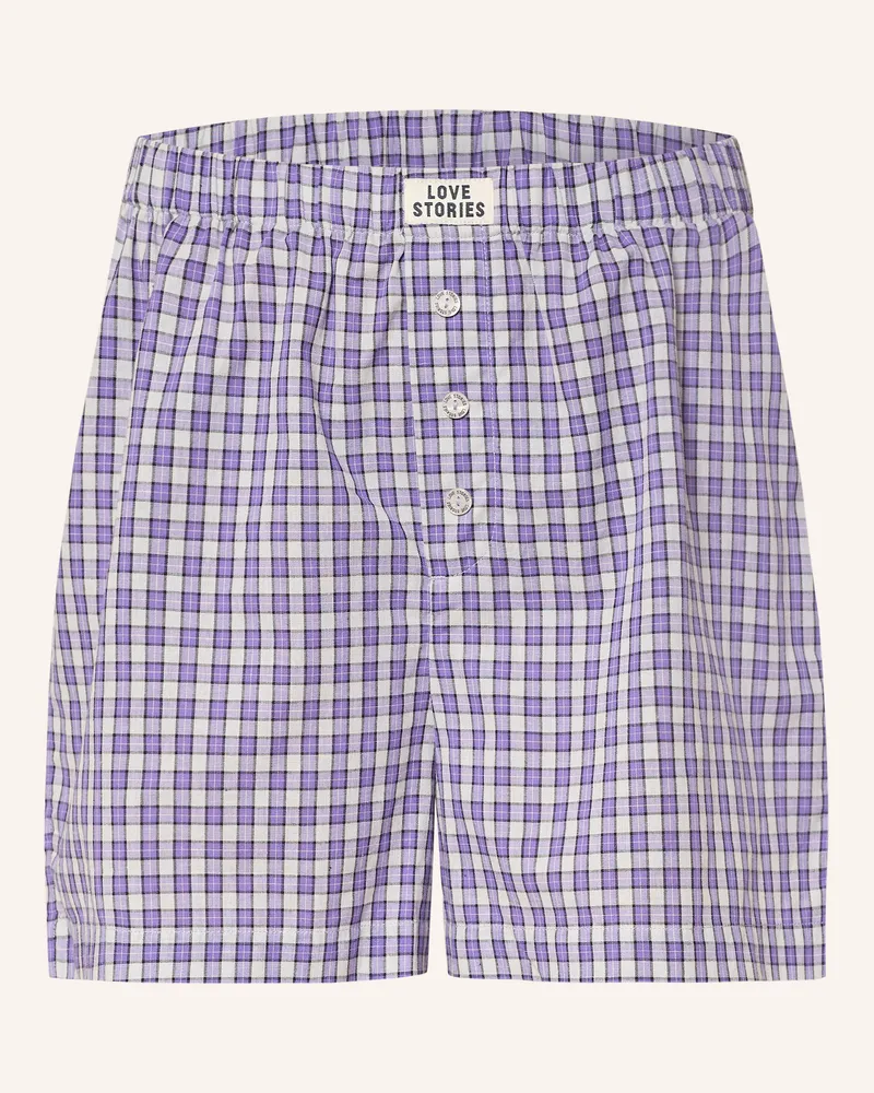 LOVE Stories Schlafshorts JAMES Lila