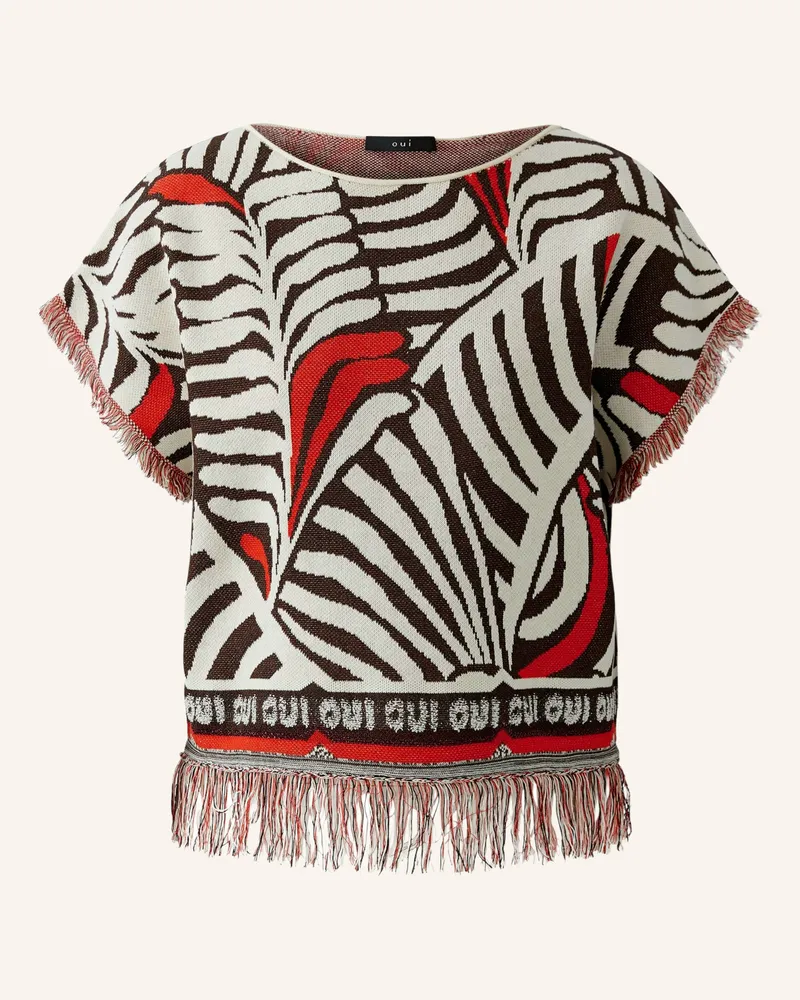 Oui  Strickshirt Braun