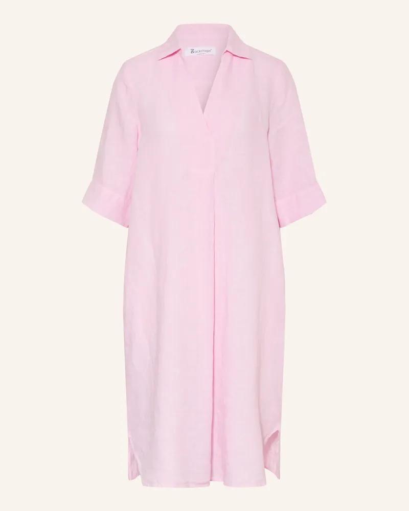 Backstage Leinenkleid Albano Mit 3/4-Arm rosa Rosa