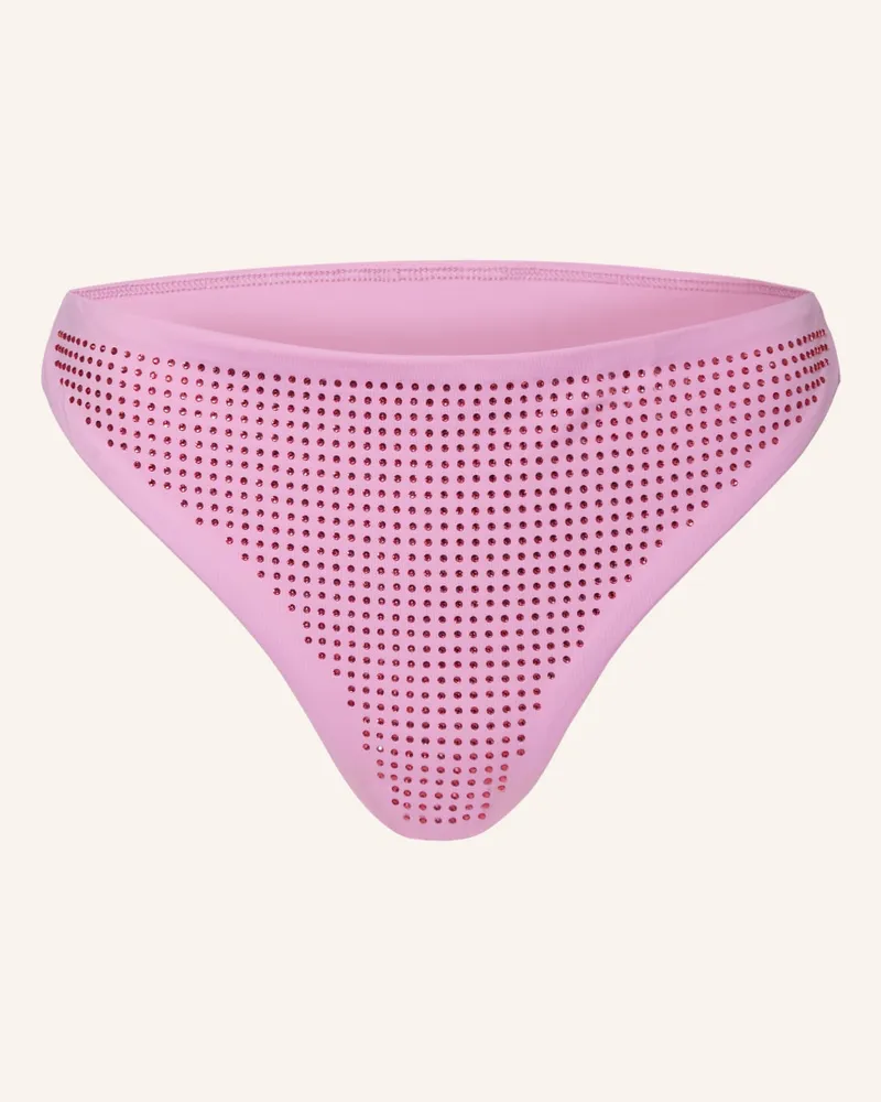 GOLDBERGH Basic-Bikini-Hose BLING mit Schmucksteinen Pink
