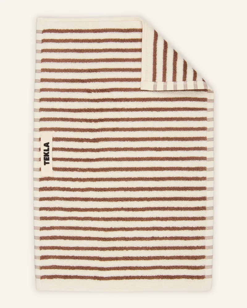 TEKLA Gästehandtuch beige Braun