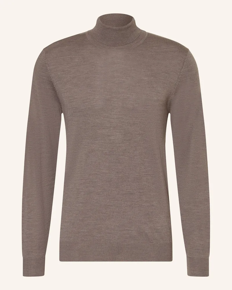 Profuomo Rollkragenpullover Grau