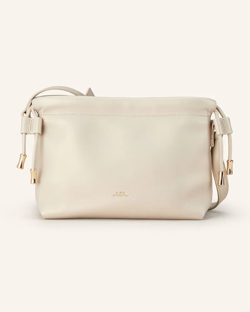 A.P.C. Beuteltasche NINON MINI Creme