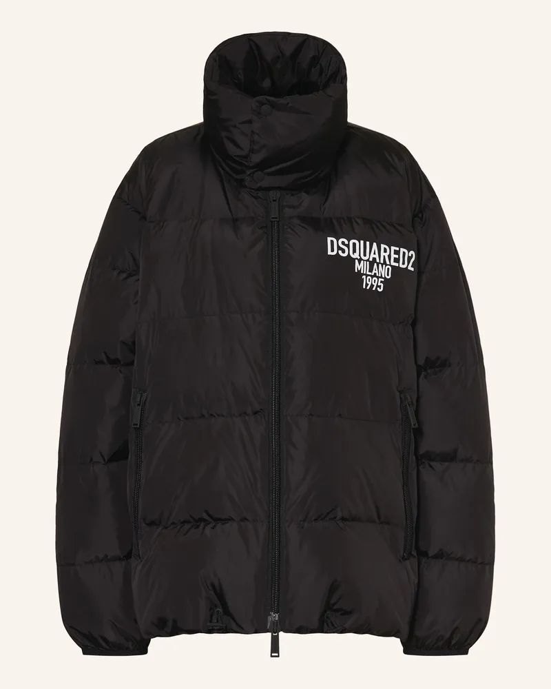 Dsquared2 Steppjacke Schwarz