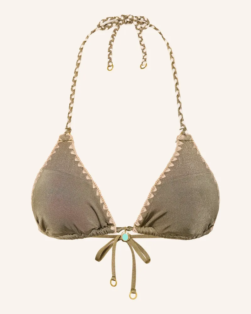 Banana Moon Triangel-Bikini-Top Nazca Bosco gruen Khaki