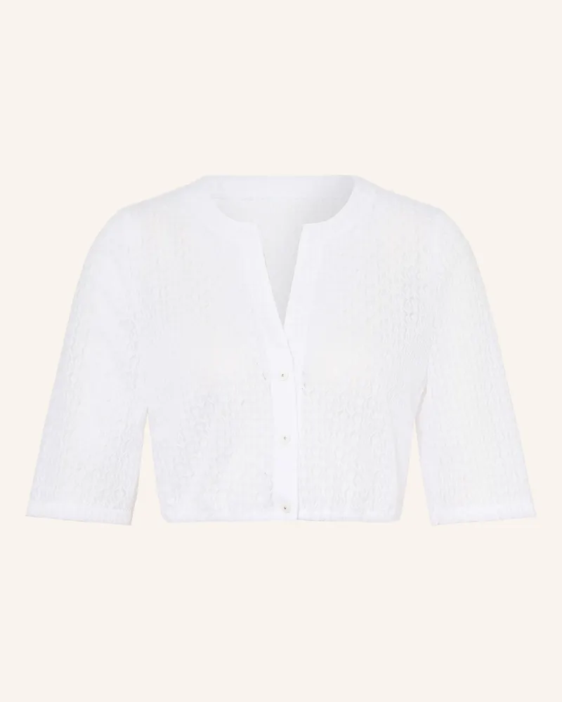 WALDORFF Dirndlbluse Alessa Aus Spitze Mit 3/4-Arm weiss Weiss