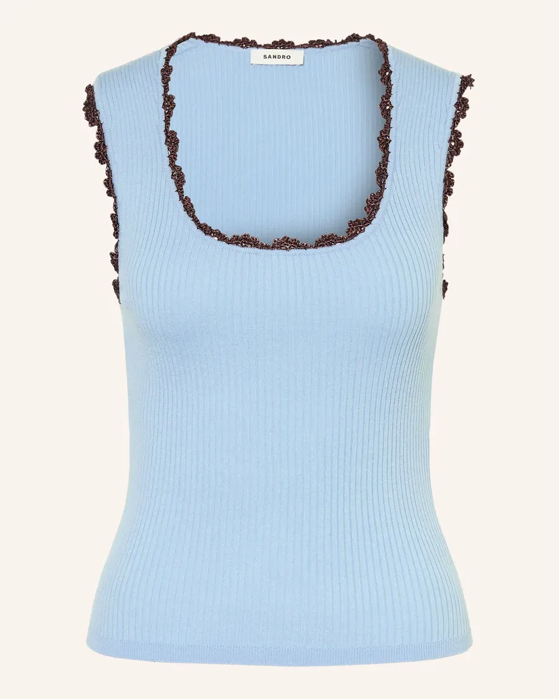 Sandro Top blau Hellblau