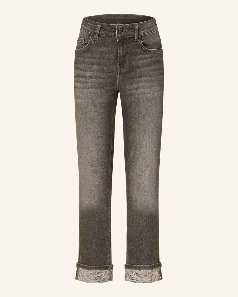 Liu Jo Skinny Jeans Monroe Mit Schmucksteinen grau 87506