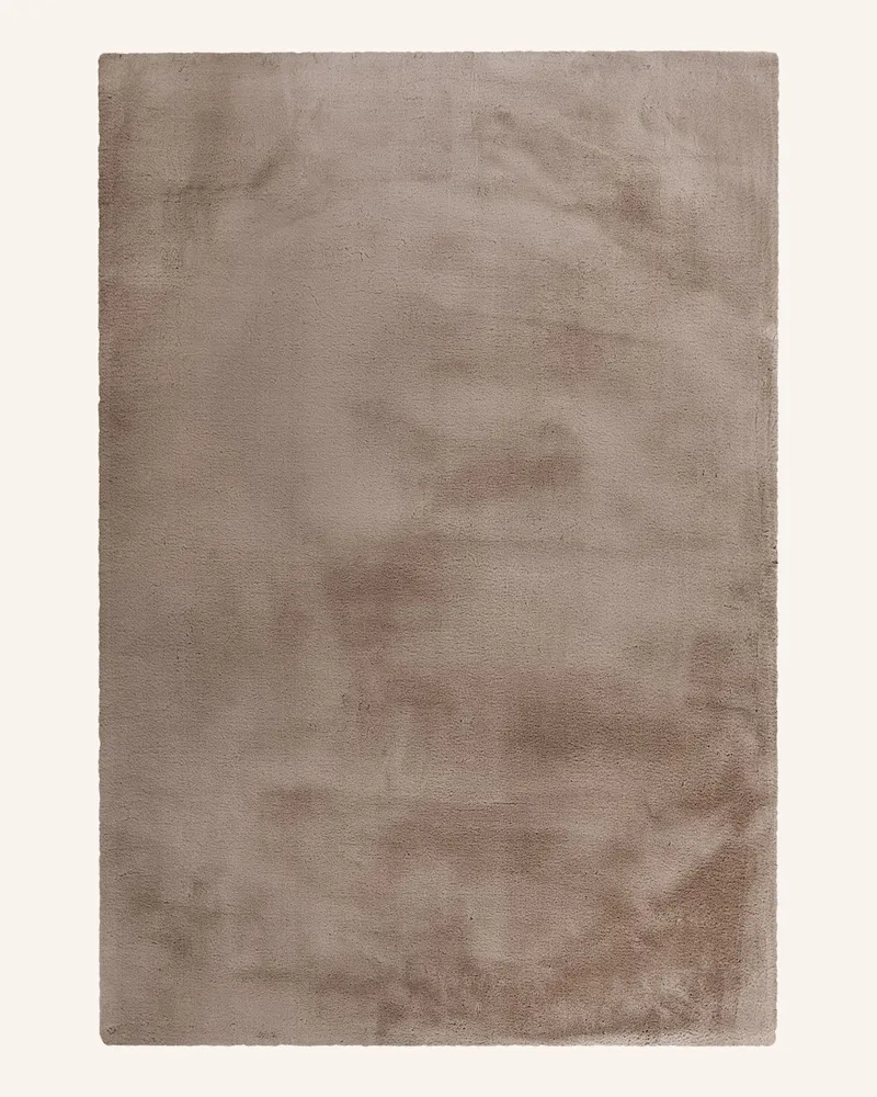 Kayoom Hochflor Teppich RABBIT Braun