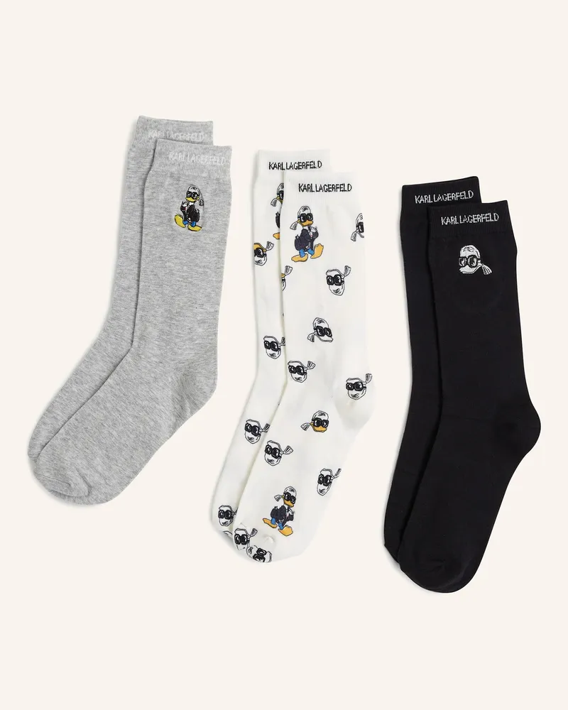 Karl Lagerfeld DISNEY X KL 3er-Pack Socken Schwarz