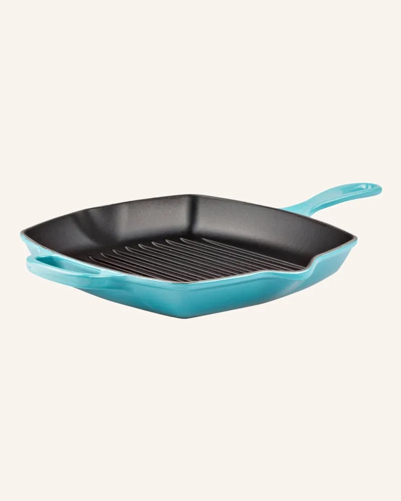 Le Creuset Grillpfanne Signature blau Karibik